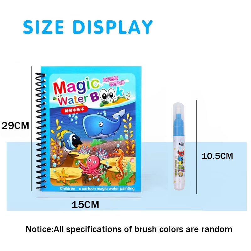 1pc reutilizável crianças livr - Reusable Water Magic Coloring Book avaliação e preço