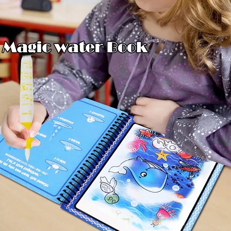 Reutilizável Magic Water Color - Reusable Water Magic Coloring Book avaliação e preço