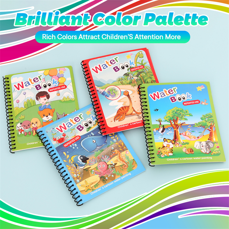 Montessori brinquedos reutiliz - Reusable Water Magic Coloring Book avaliação e preço