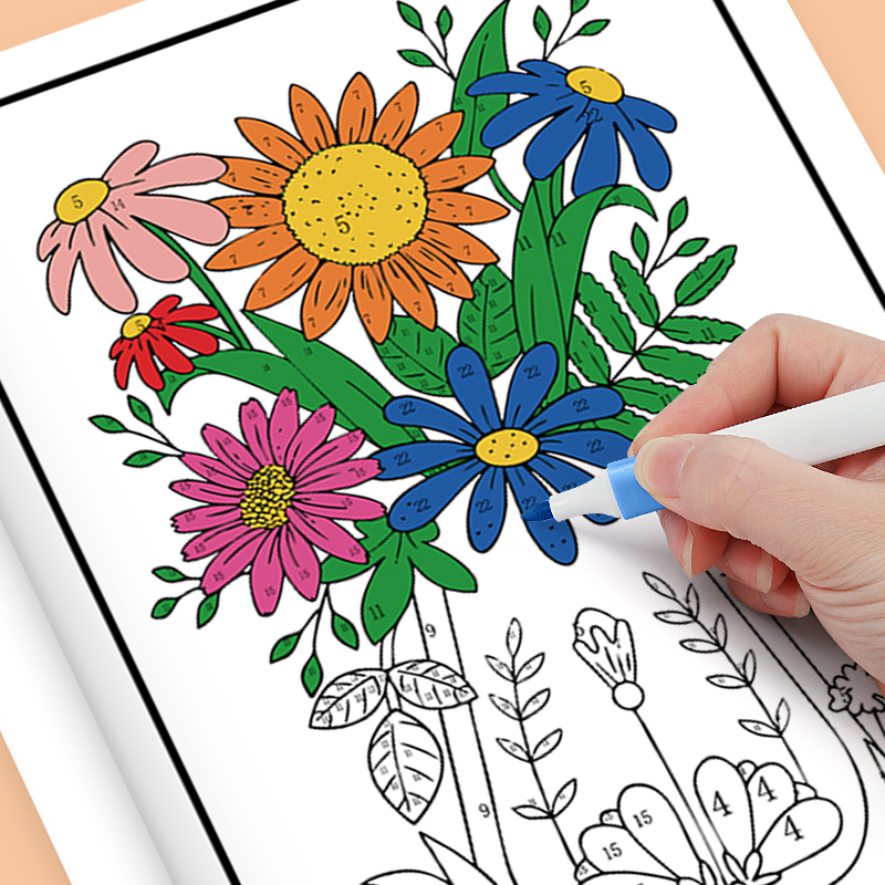 Livro de Colorir por Número pa - Adult Coloring Book Stress Relief avaliação e preço
