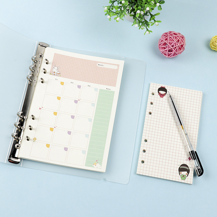 Caderno de Folhas Soltas Color - A5 Spiral Dotted Grid Notebook avaliação e preço