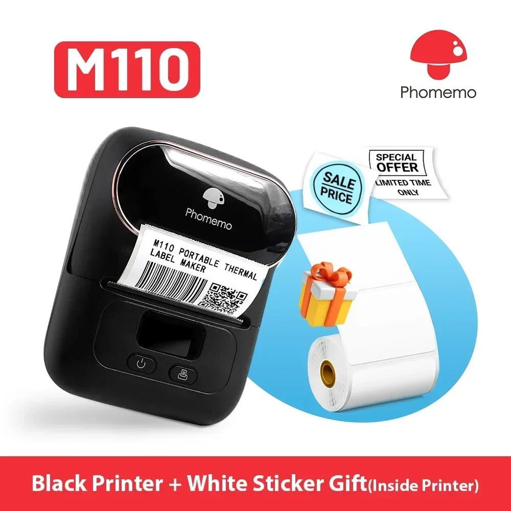 Phomemo m110 mini impressora p - Mini Pocket Thermal Printer Paper Roll avaliação e preço