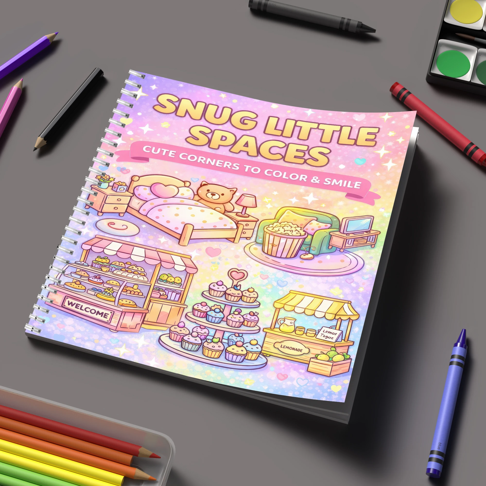 Livro de Colorir Espaços Peque - Adult Coloring Book Stress Relief avaliação e preço
