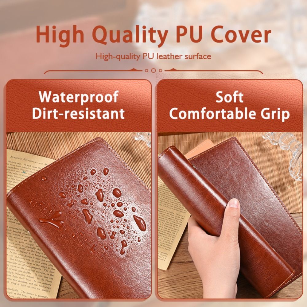 Novo Caderno A5/A6 com Folhas  - Vintage Leather Journal Notebook avaliação e preço