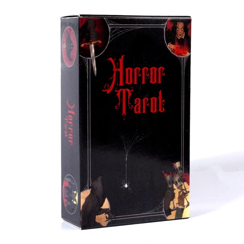 Horror tarot card game, 10.3x6 - Tarot Deck With Guidebook avaliação e preço