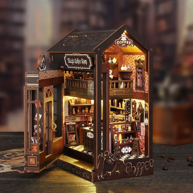 Kit DIY de Inserção para Prate - Diy Wooden Book Nook Kit Shelf Insert avaliação e preço
