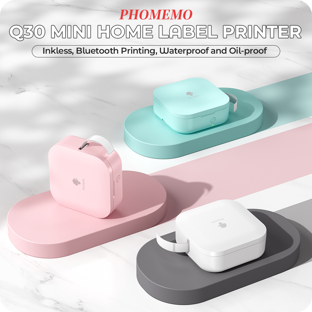 【Novo】Phomemo Q30 Mini impress - Mini Pocket Thermal Printer Paper Roll avaliação e preço