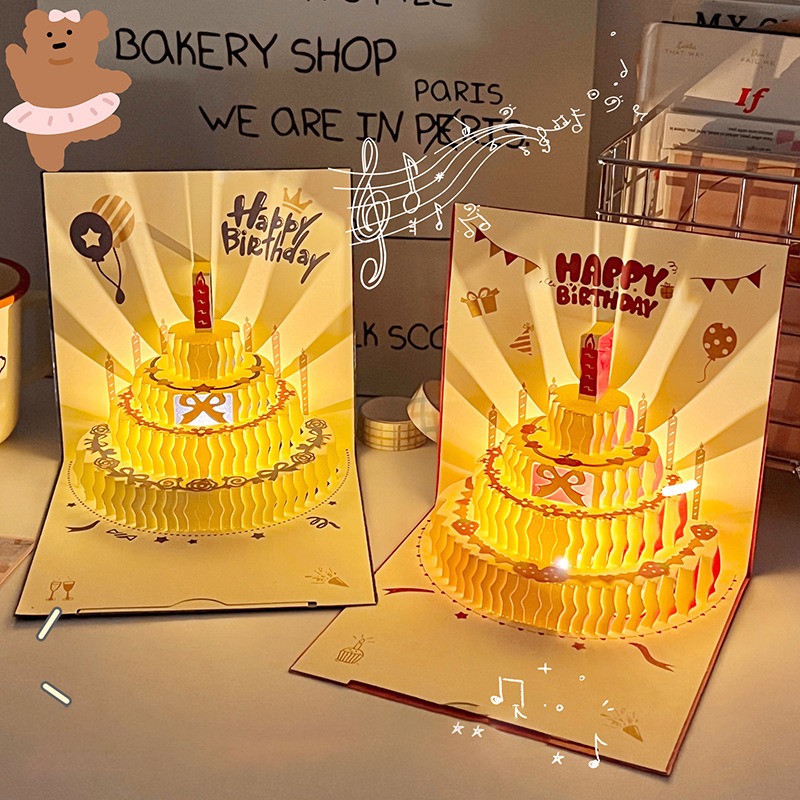 Cartão de aniversário com luz  - Blank Sheet Music Notebook avaliação e preço