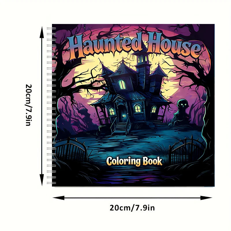 Livro de Colorir Casa Assombra - Adult Coloring Book Stress Relief avaliação e preço