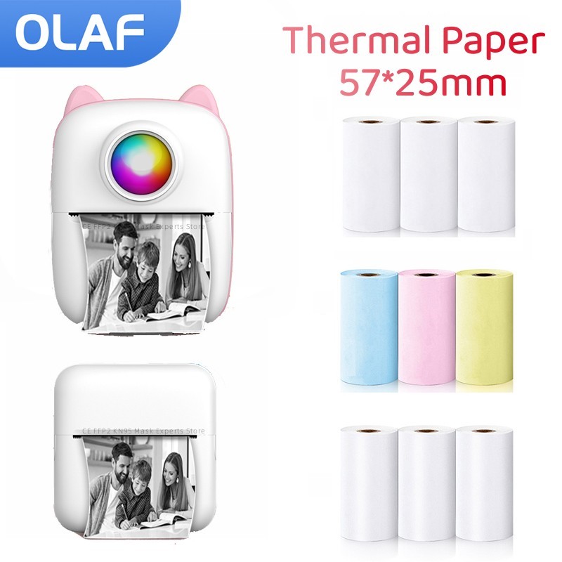 Rolo de papel térmico autoades - Mini Pocket Thermal Printer Paper Roll avaliação e preço