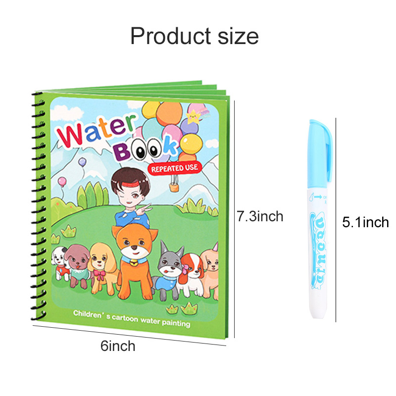 Livro Mágico de Água com Canet - Reusable Water Magic Coloring Book avaliação e preço