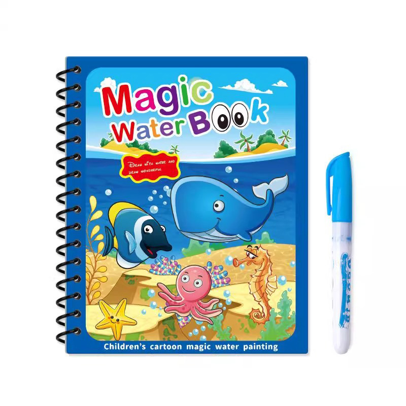 Livro Mágico de Água com Canet - Reusable Water Magic Coloring Book avaliação e preço