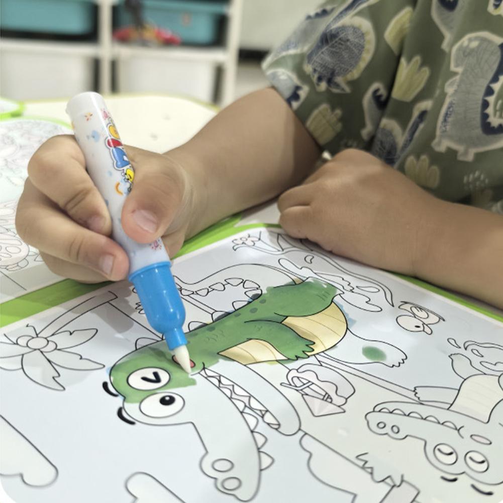 Livro de Pintura com Água Dobr - Reusable Water Magic Coloring Book avaliação e preço