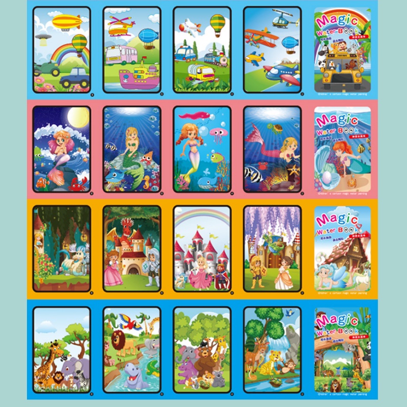 Livro de desenho de água mágic - Reusable Water Magic Coloring Book avaliação e preço